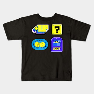 Video games Retro gaming Stickers Pack Kids T-Shirt